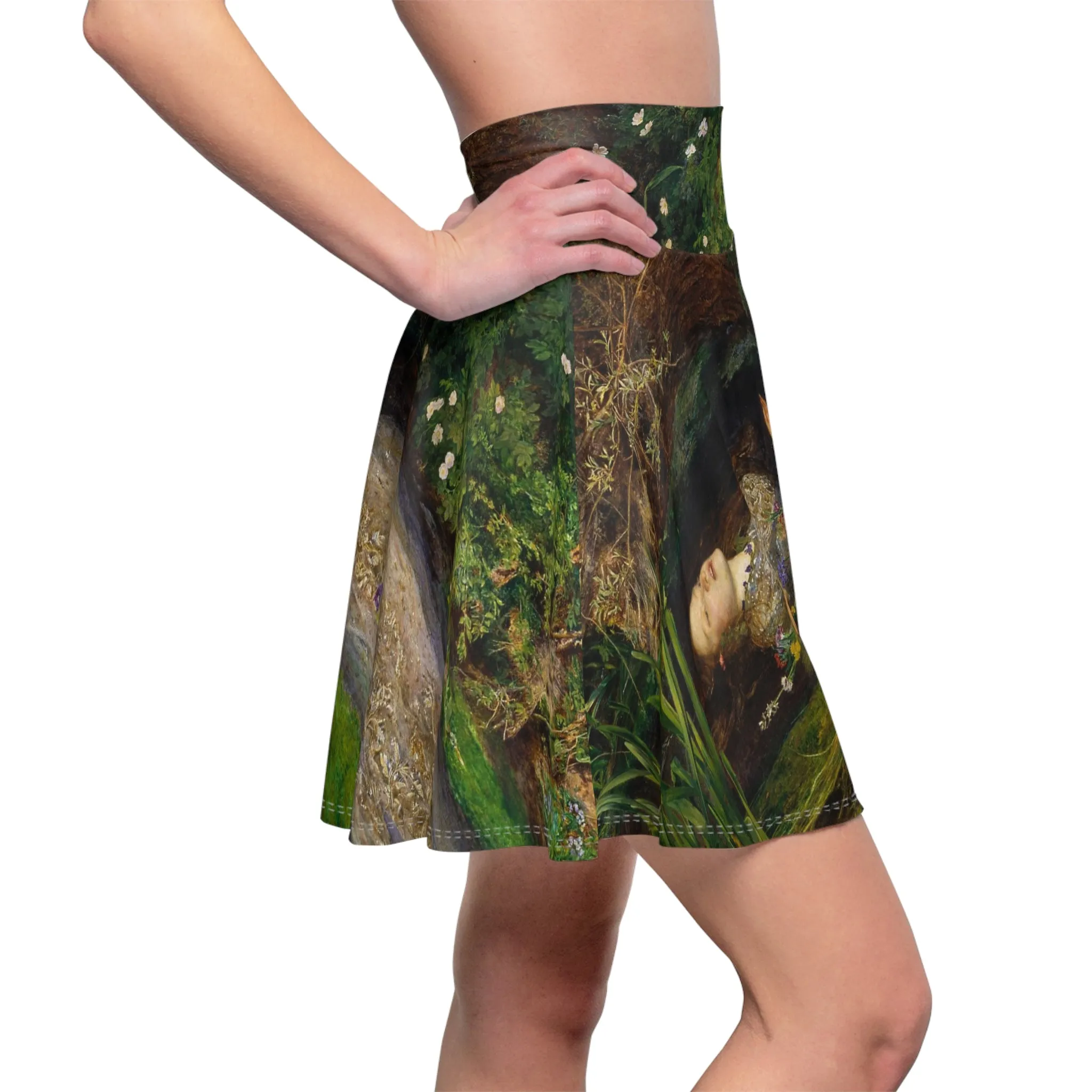 Ophelia - John Everett Millais Skater Skirt