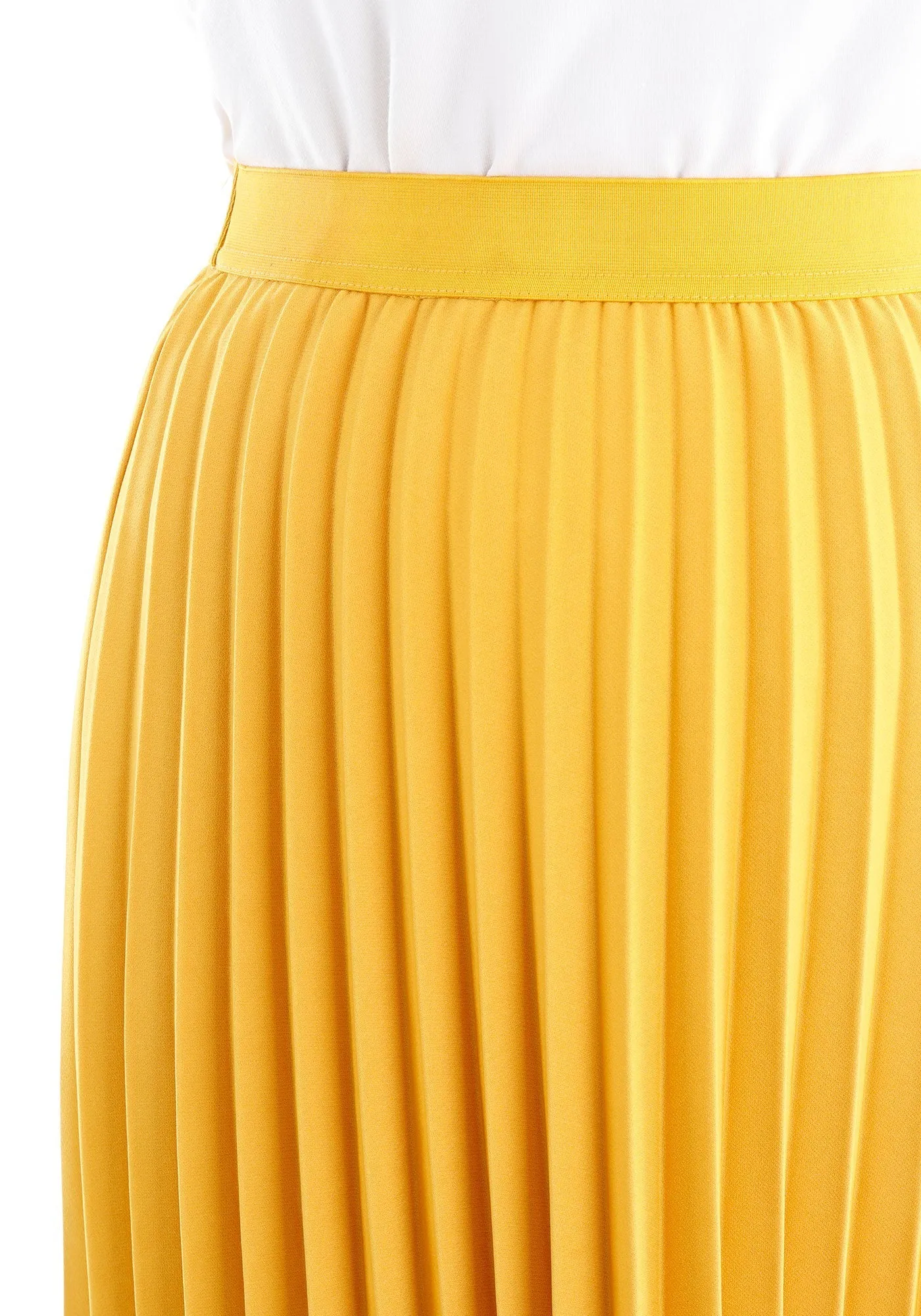 Oversized Accordion Plise Midi Pleated Skirt