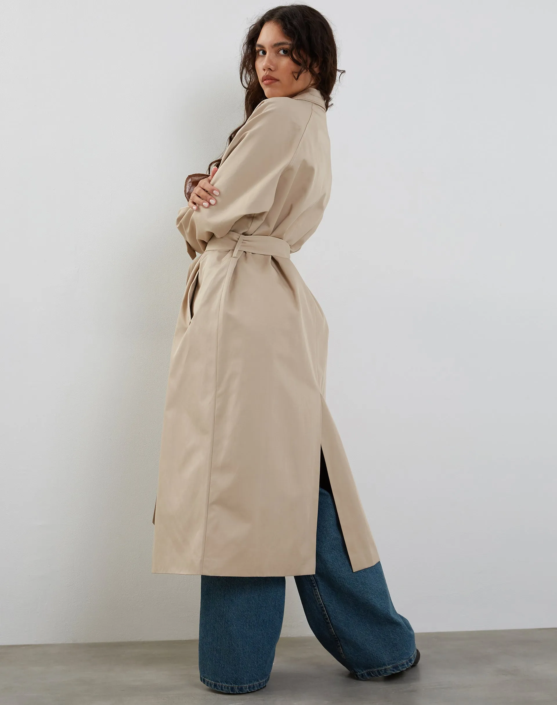 Panala Trench Coat in Sand