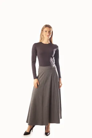 Paneled Midi Skirt