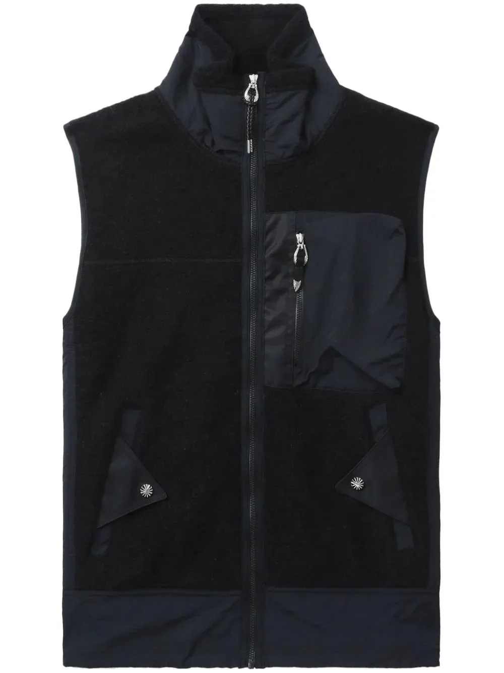 Panelled Wool-Blend Gilet