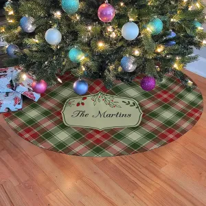 Personalized Christmas Colorful Tree Skirt