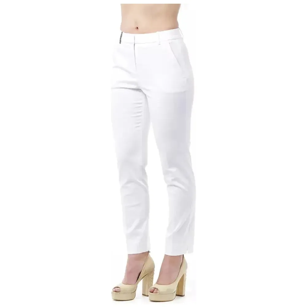 Peserico Chic High Waist Cigarette Leg Trousers