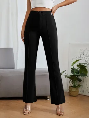 PETITE High Waist Press Crease Pants