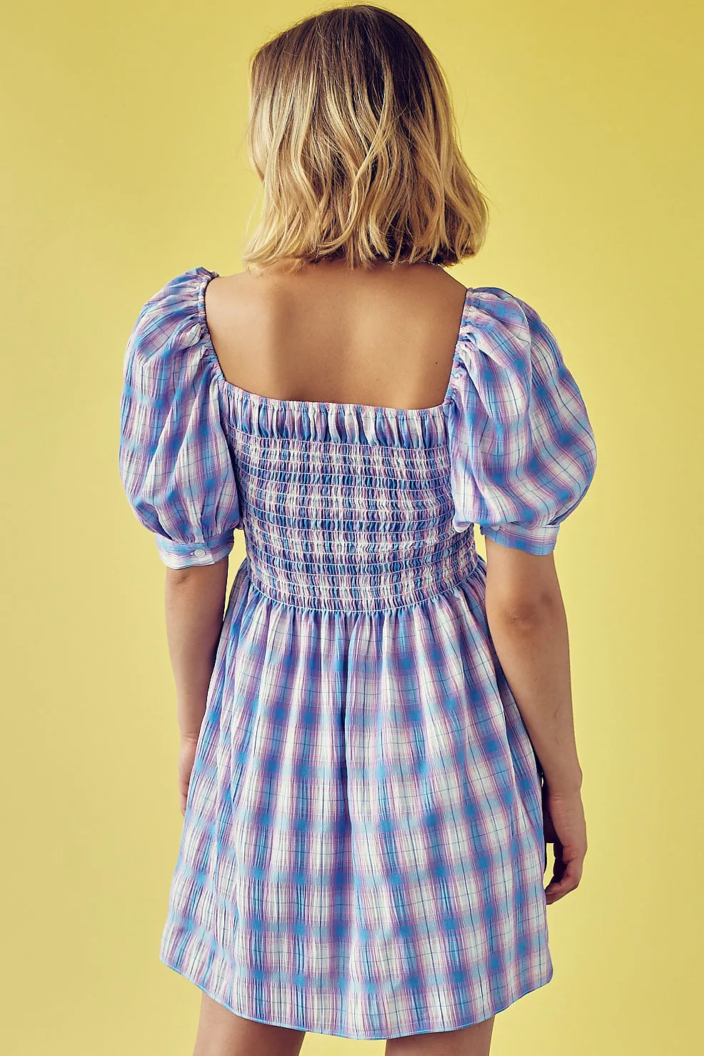 Plaid Babydoll Dress