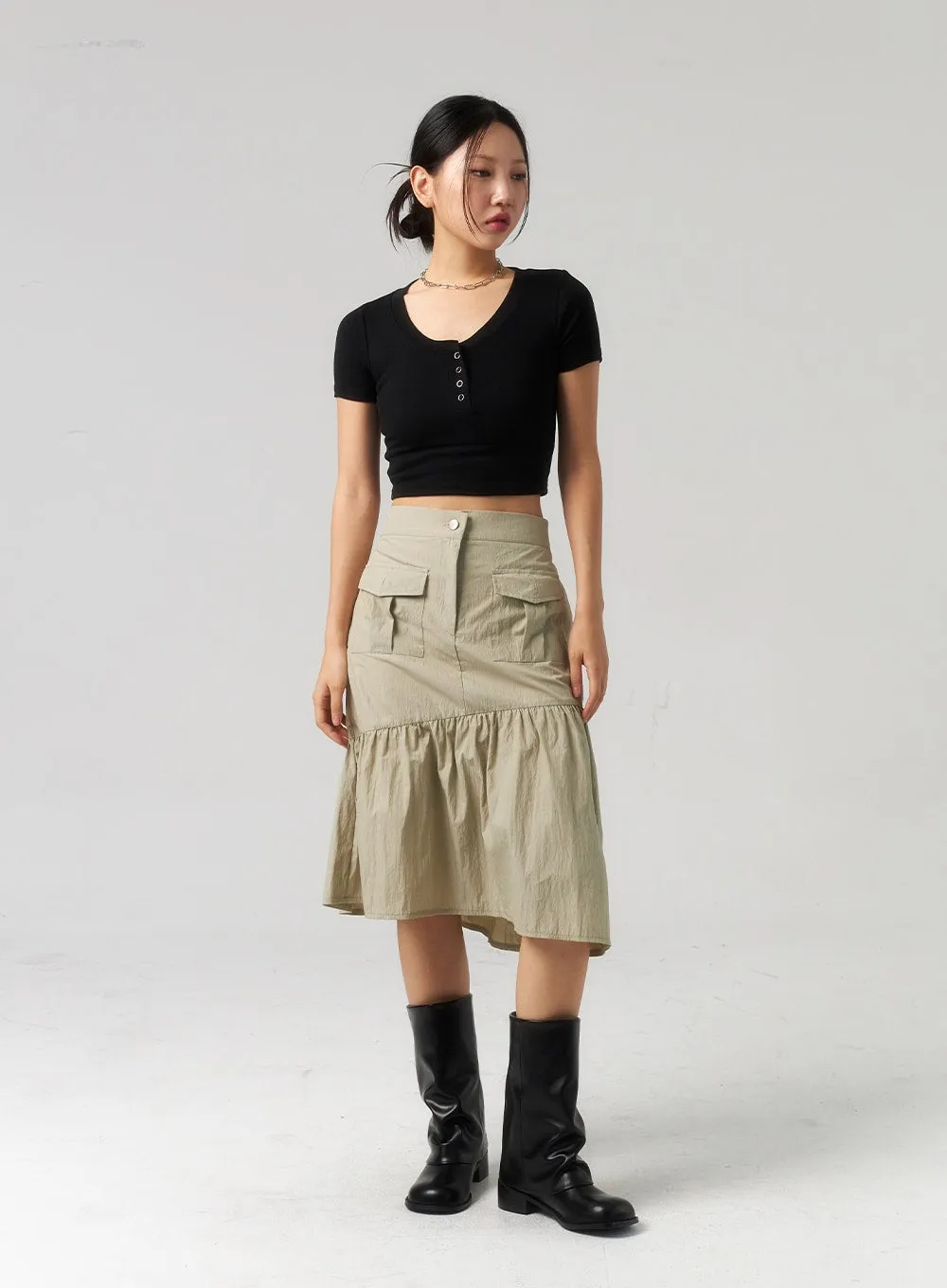 Pocket Midi Skirt CU328