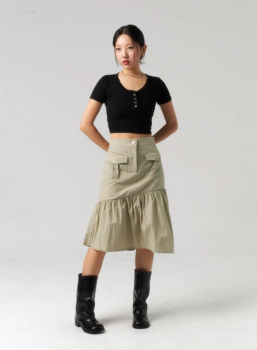 Pocket Midi Skirt CU328