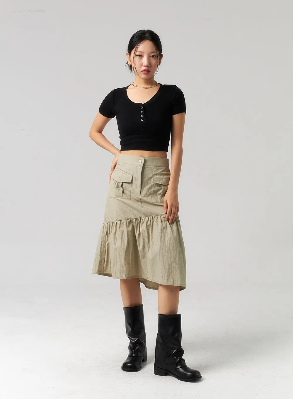 Pocket Midi Skirt CU328