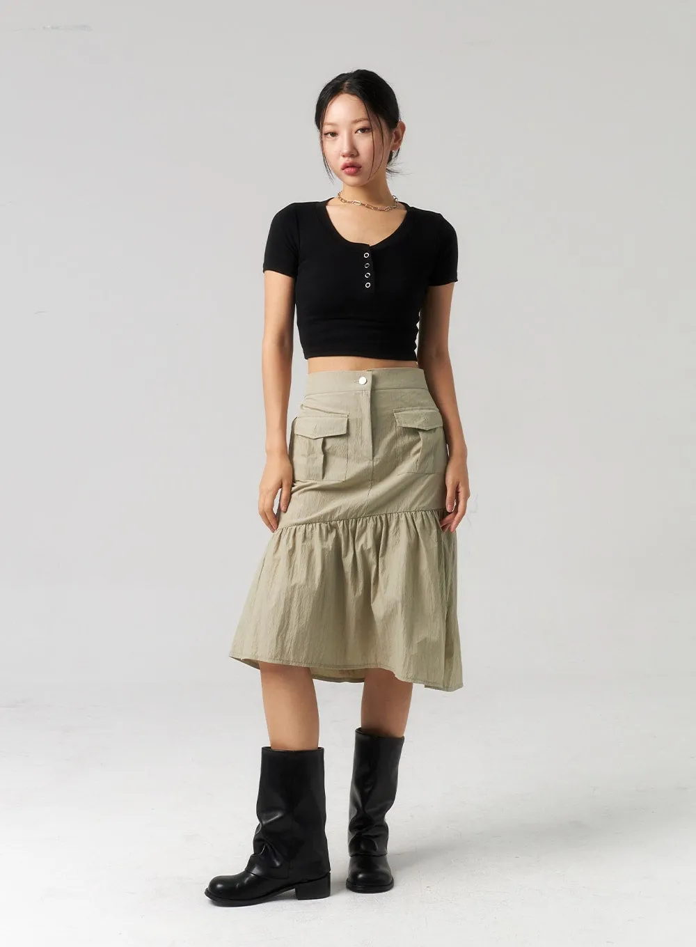 Pocket Midi Skirt CU328