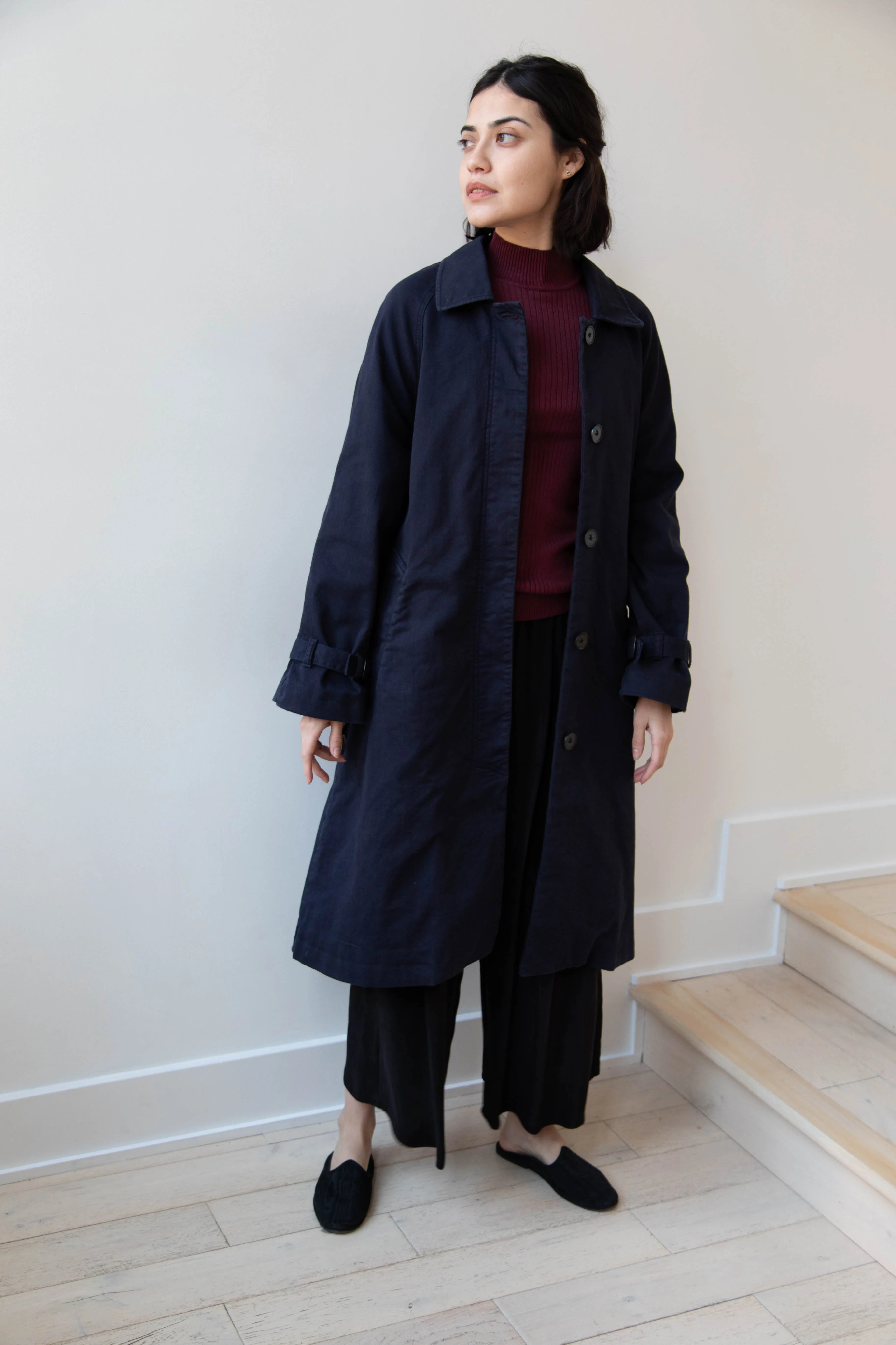 Polder | Amber Trench Coat in Night Blue