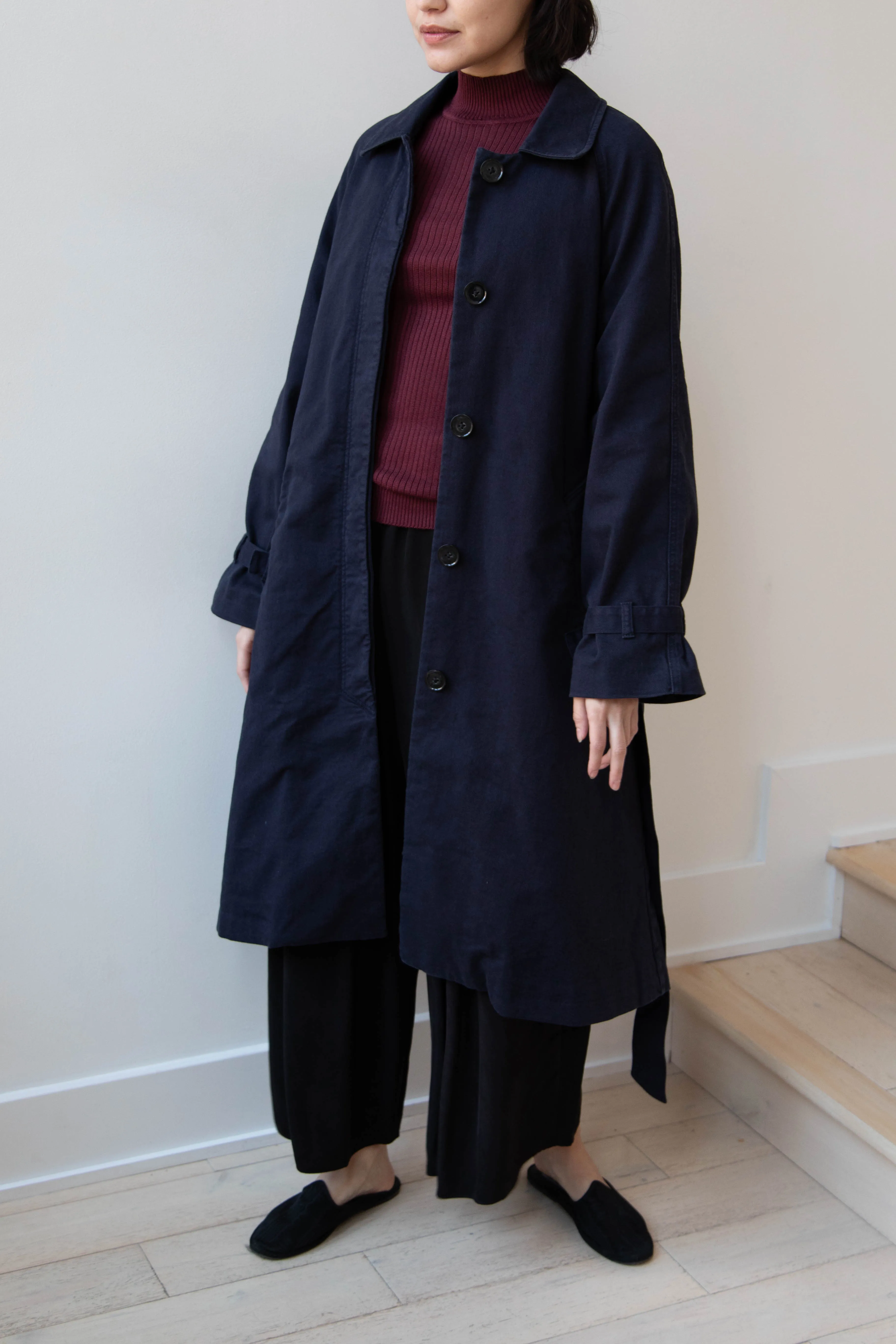 Polder | Amber Trench Coat in Night Blue