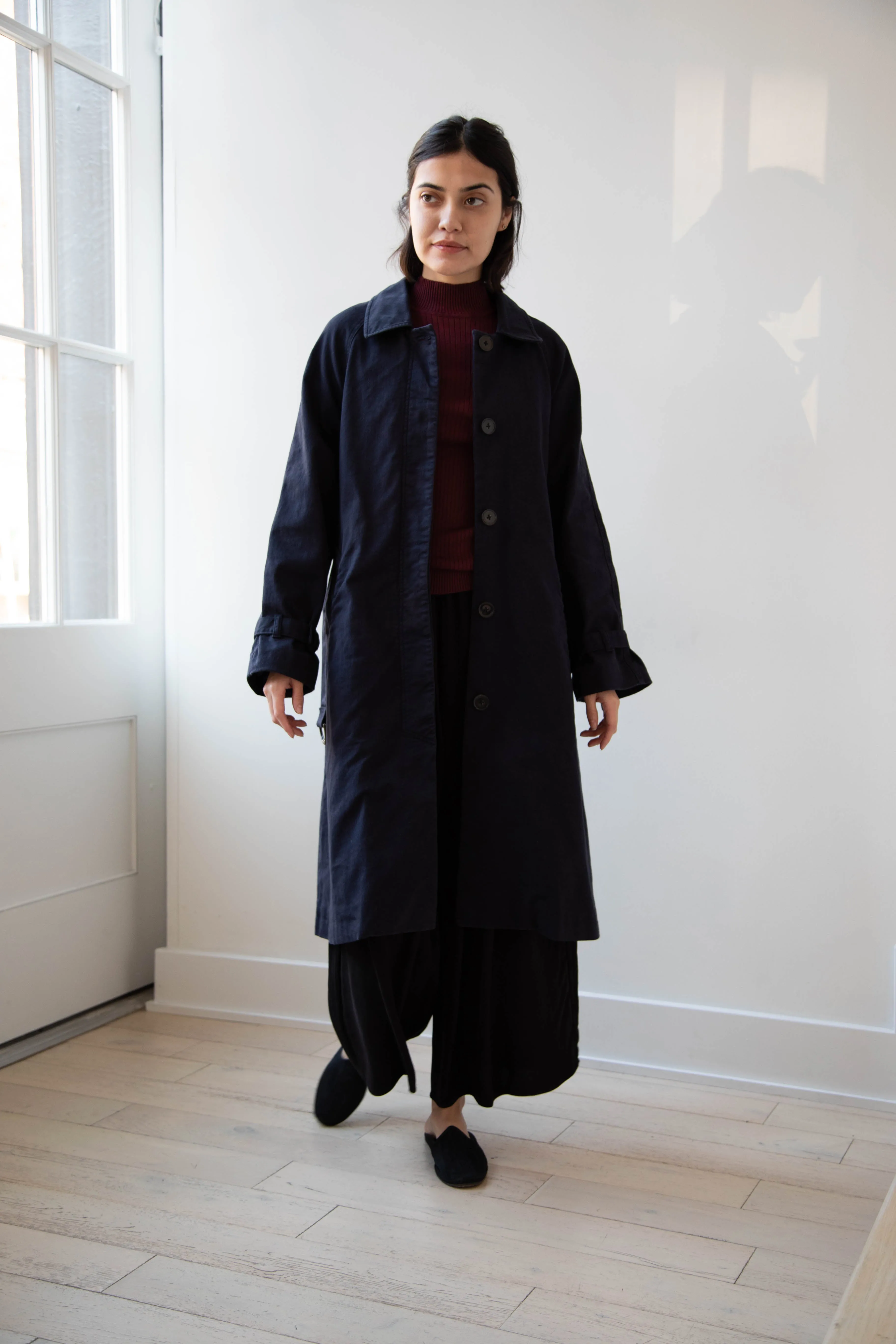 Polder | Amber Trench Coat in Night Blue