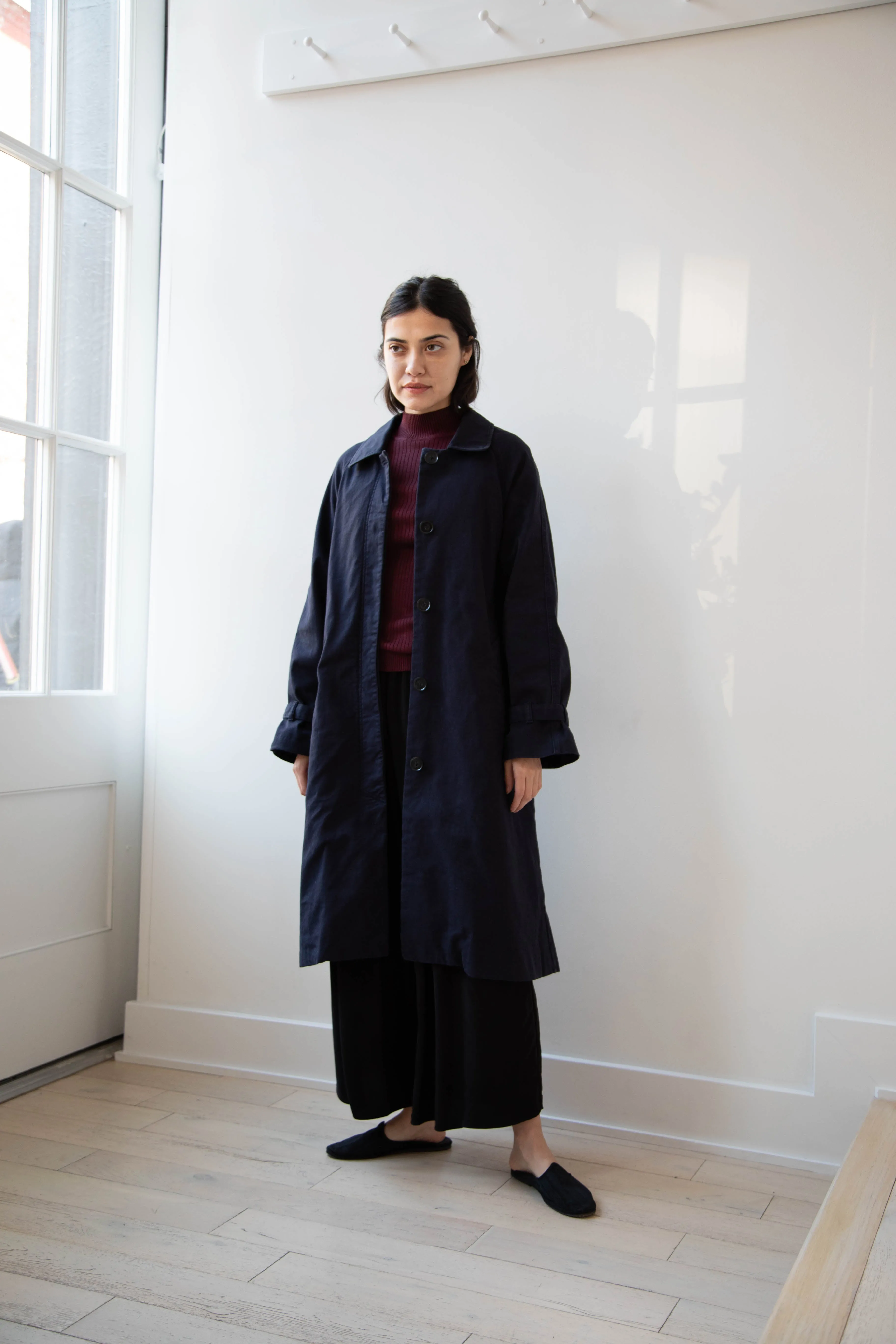 Polder | Amber Trench Coat in Night Blue