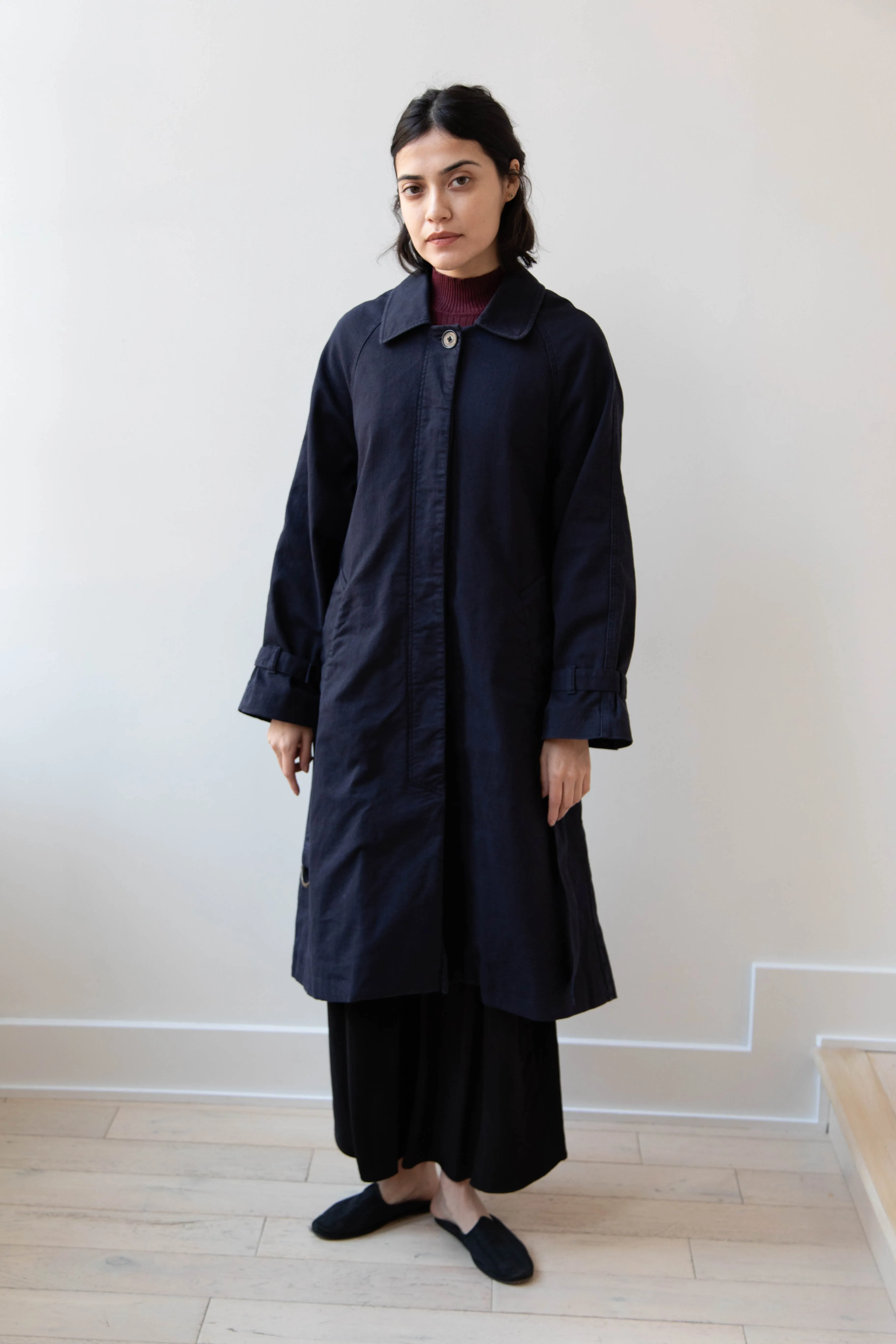 Polder | Amber Trench Coat in Night Blue