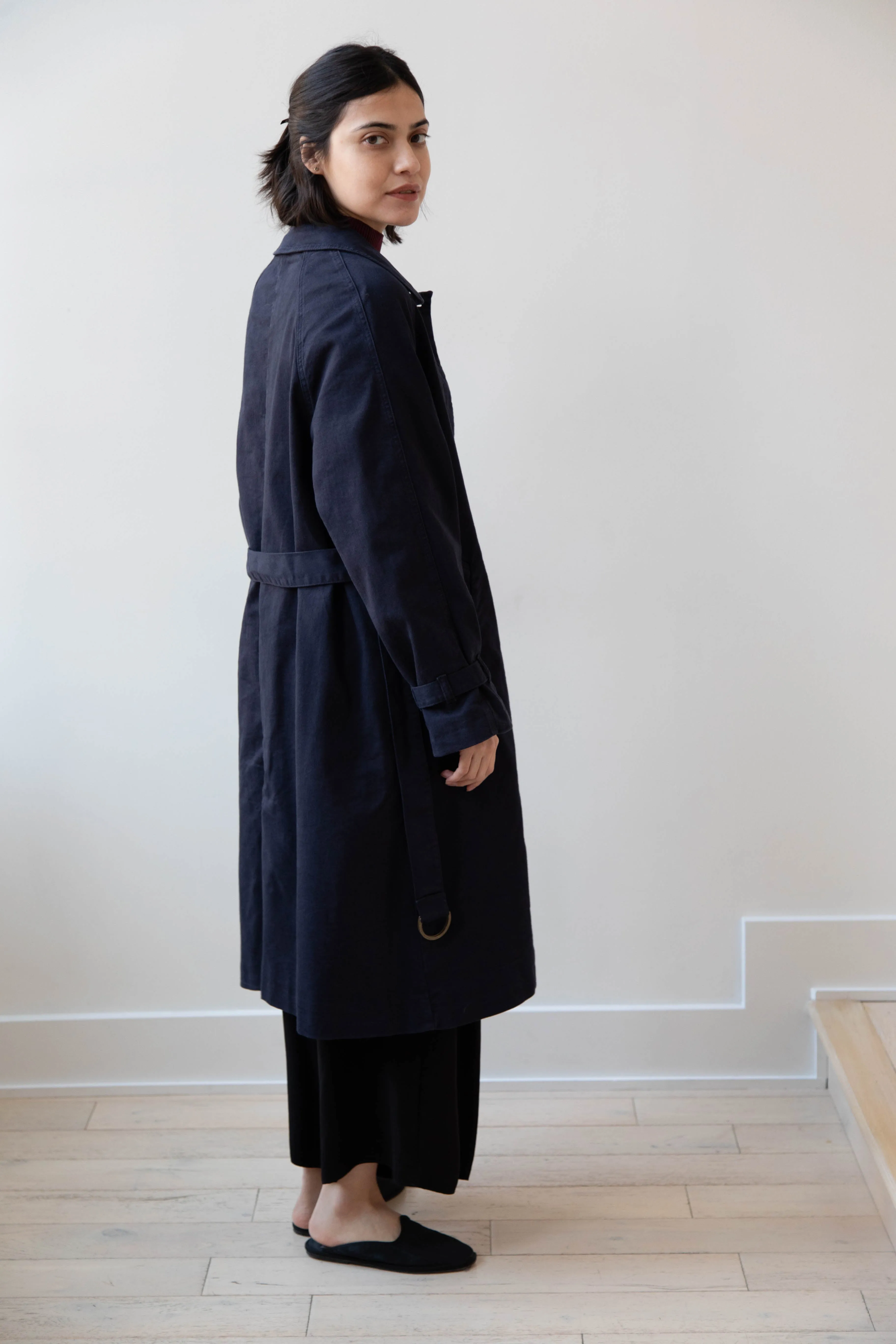 Polder | Amber Trench Coat in Night Blue