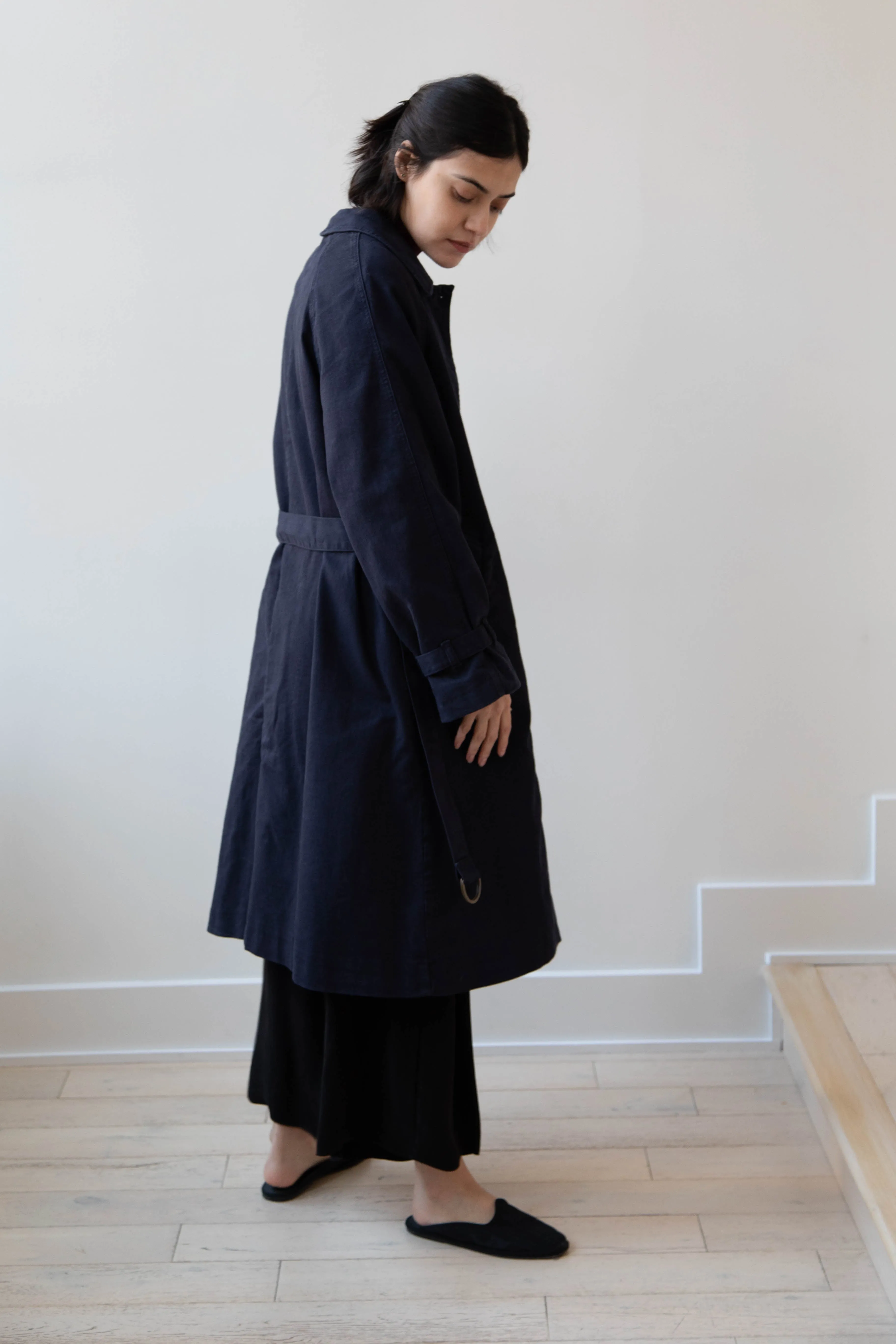 Polder | Amber Trench Coat in Night Blue