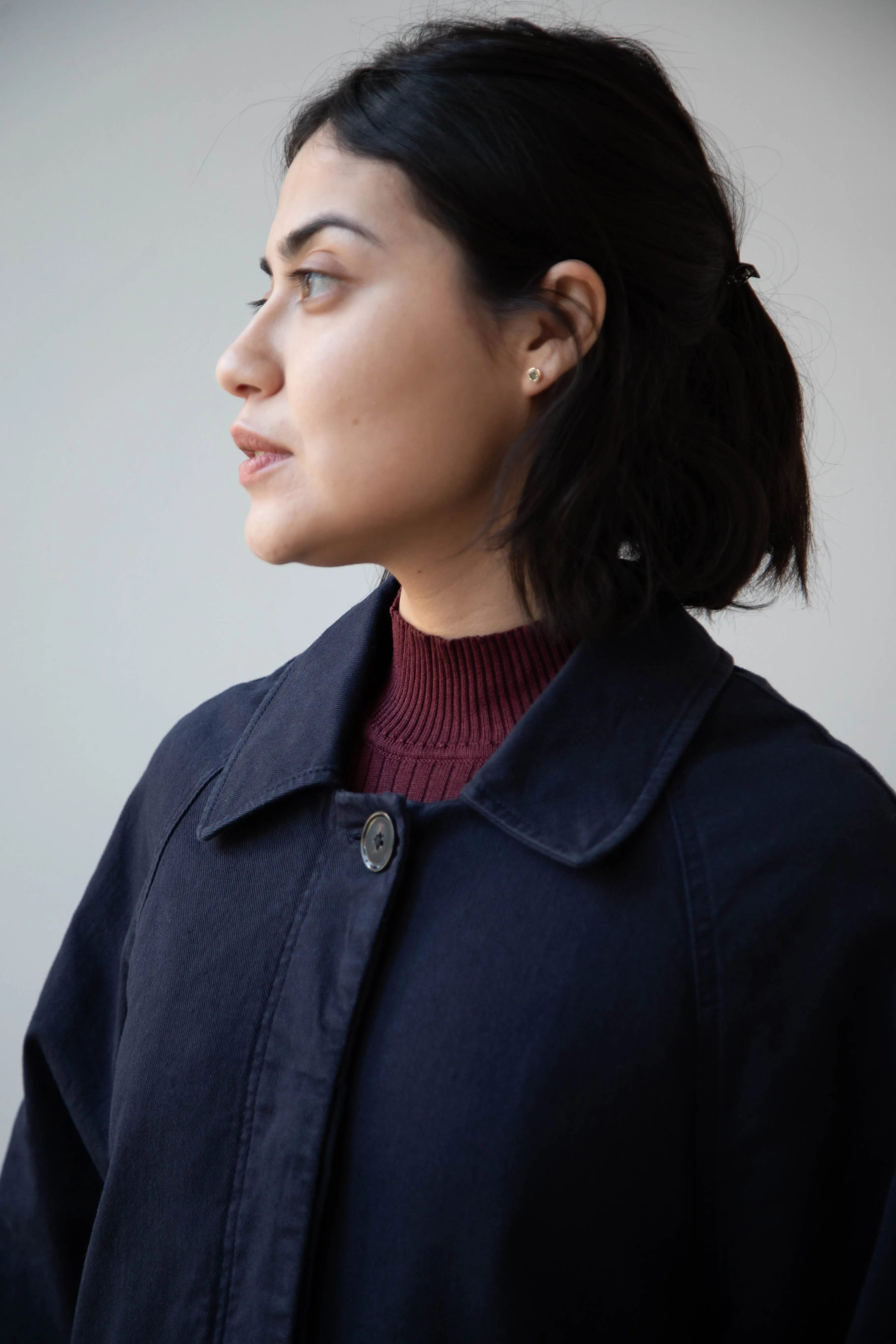 Polder | Amber Trench Coat in Night Blue