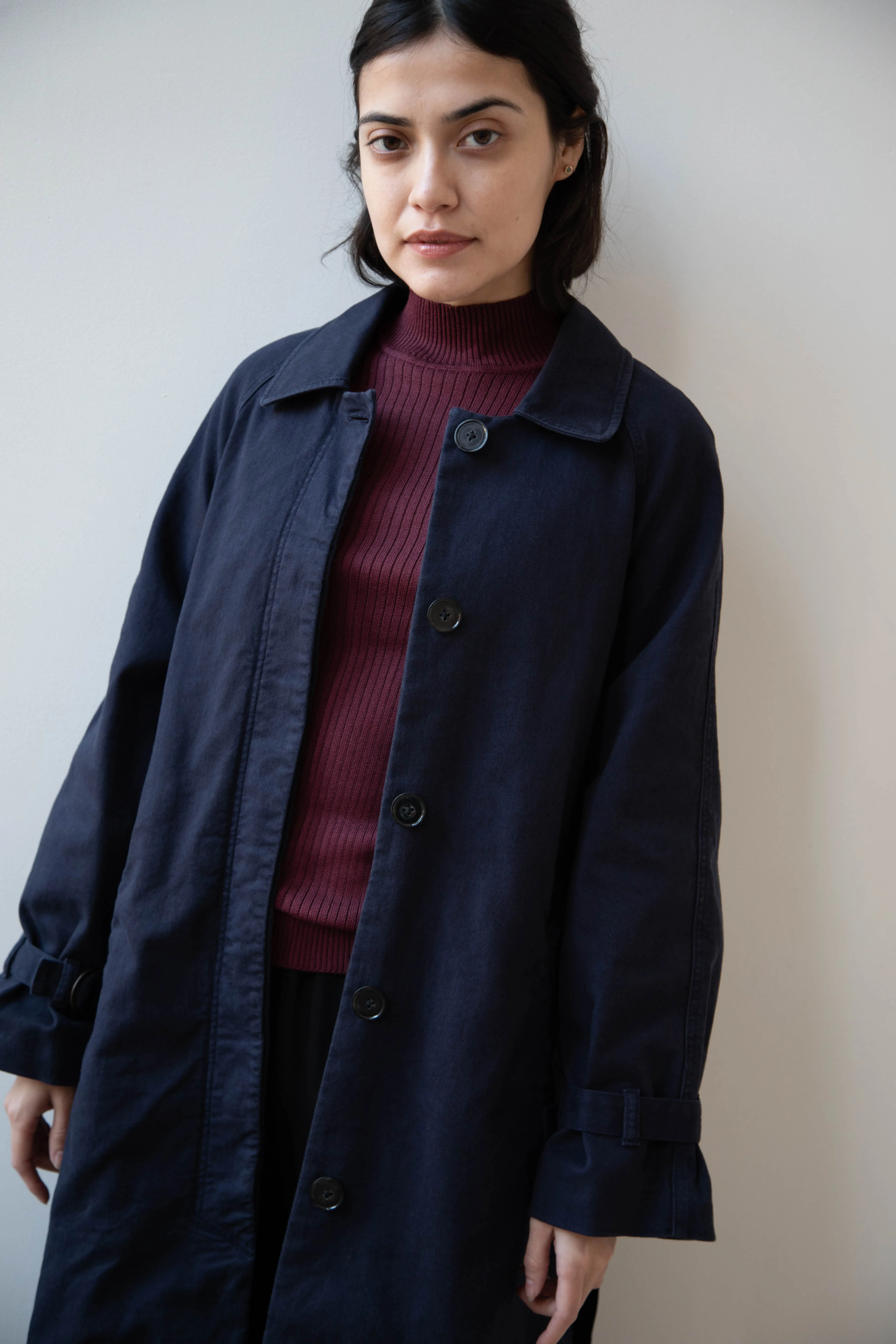 Polder | Amber Trench Coat in Night Blue