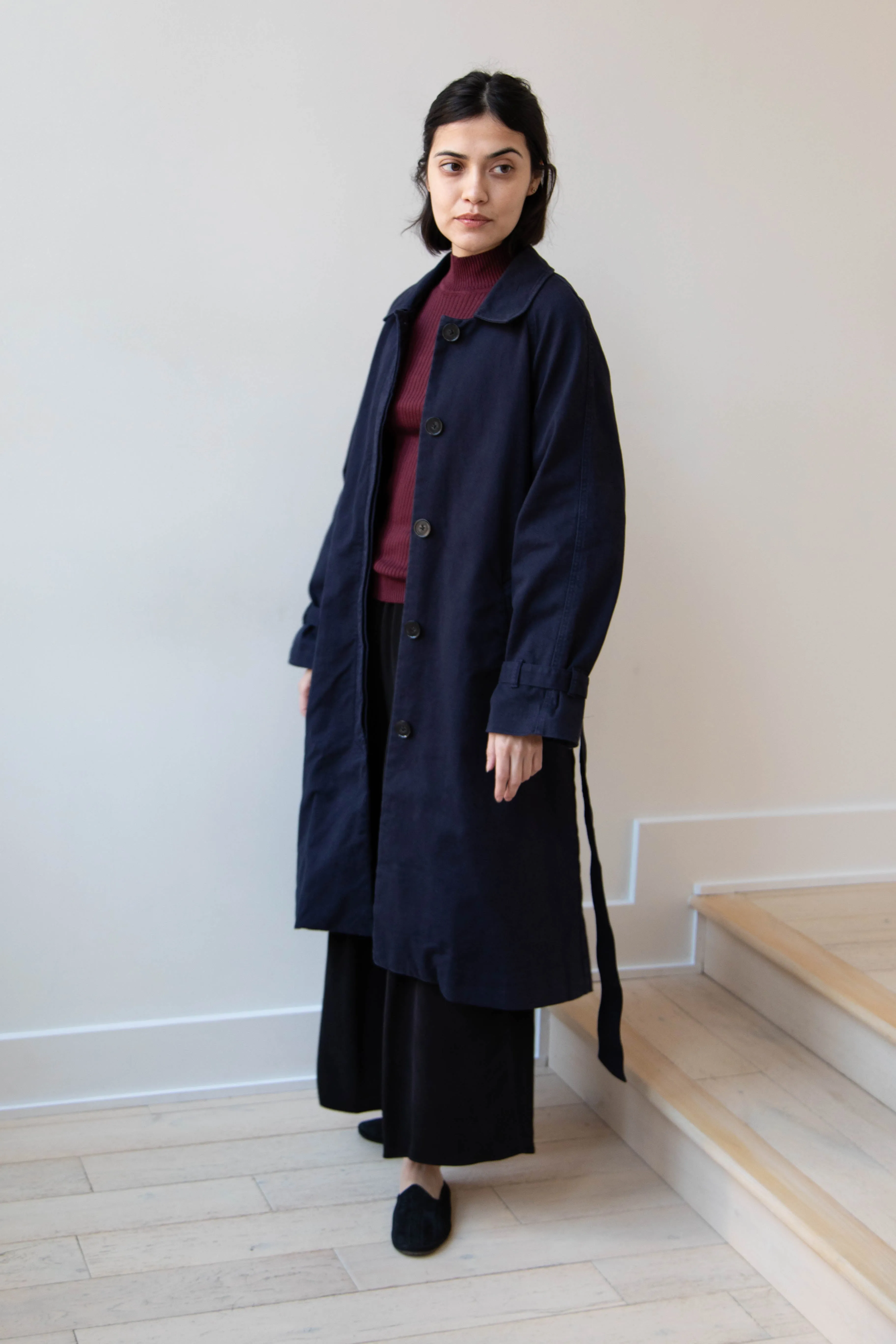 Polder | Amber Trench Coat in Night Blue