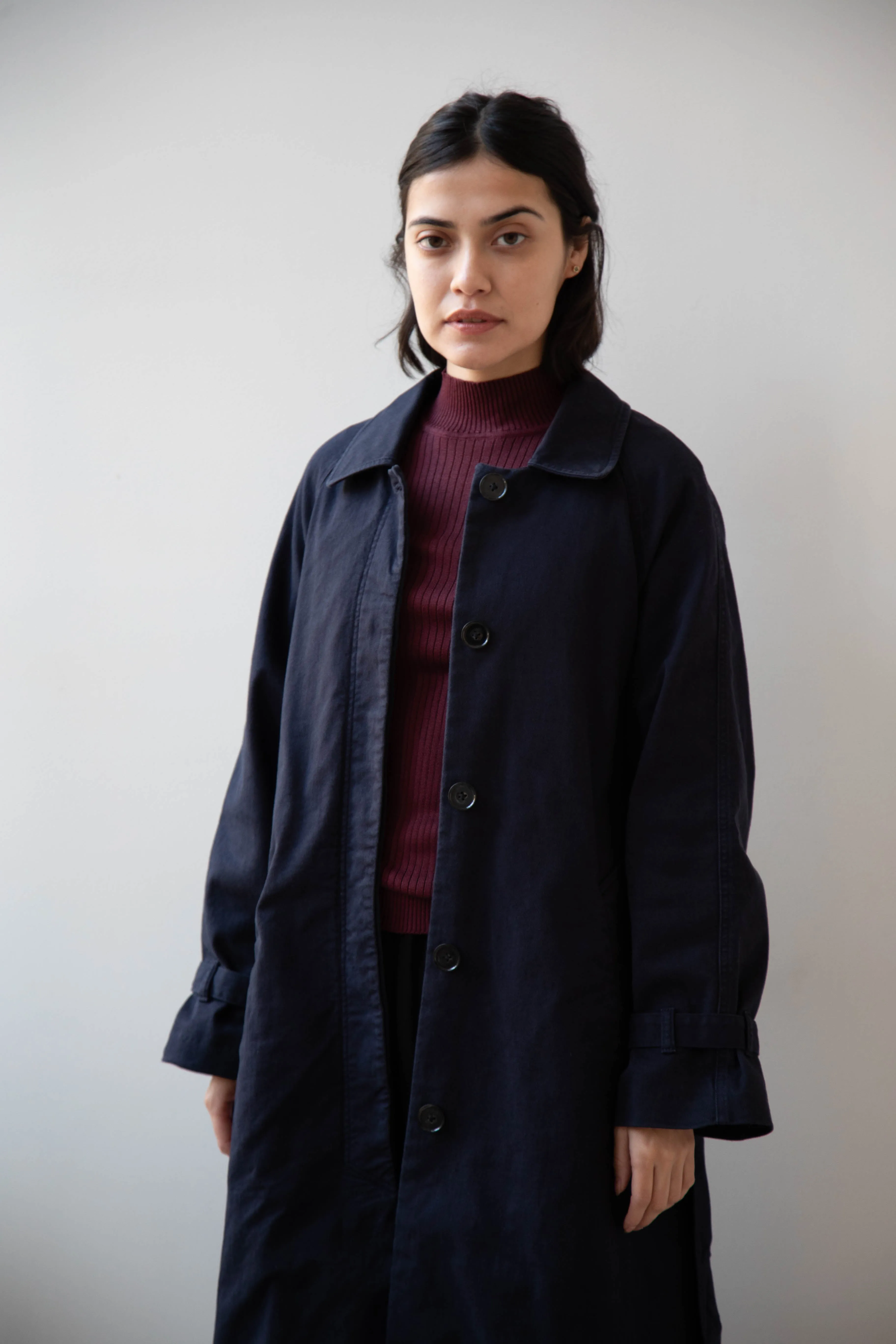 Polder | Amber Trench Coat in Night Blue