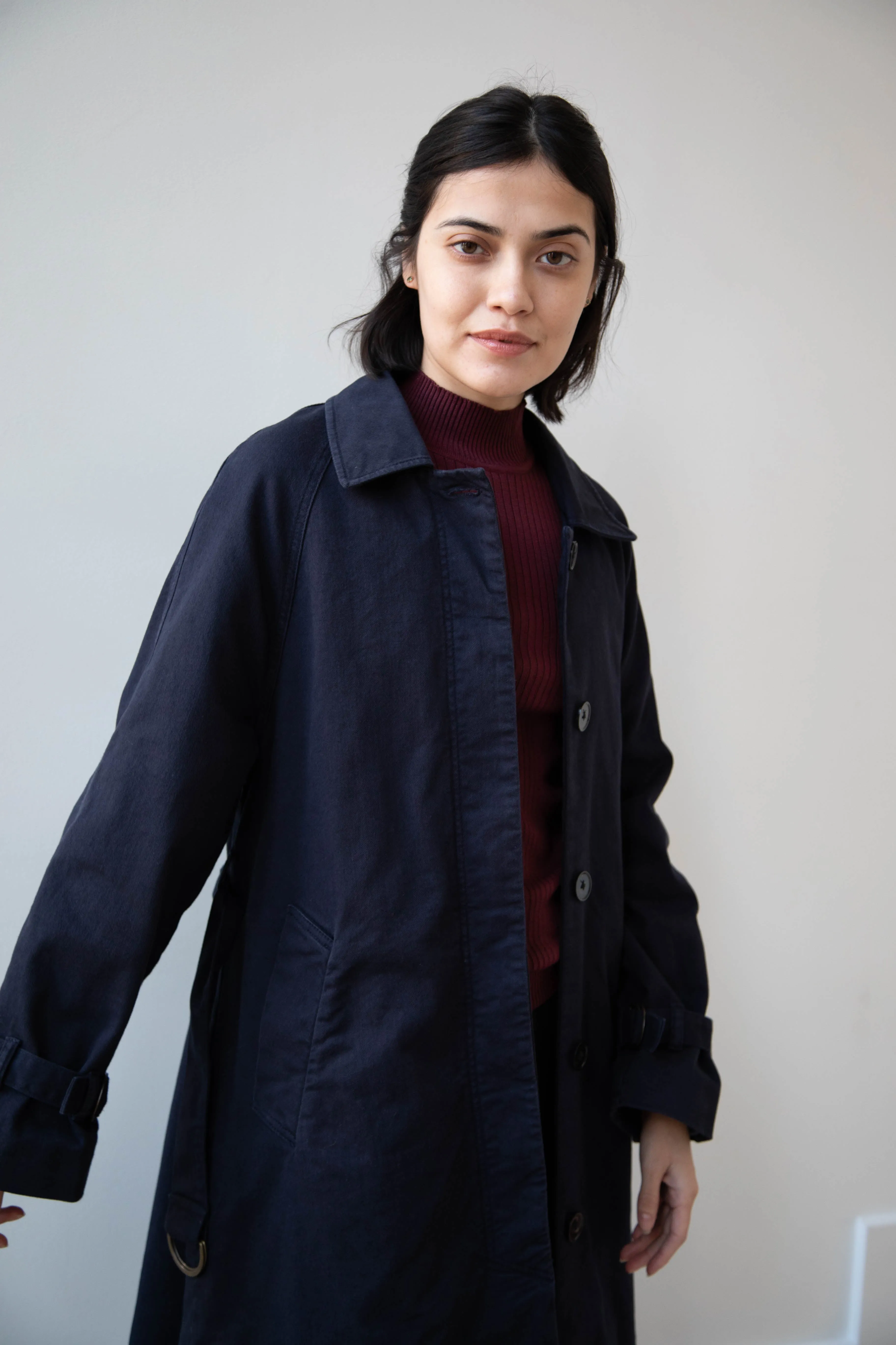 Polder | Amber Trench Coat in Night Blue