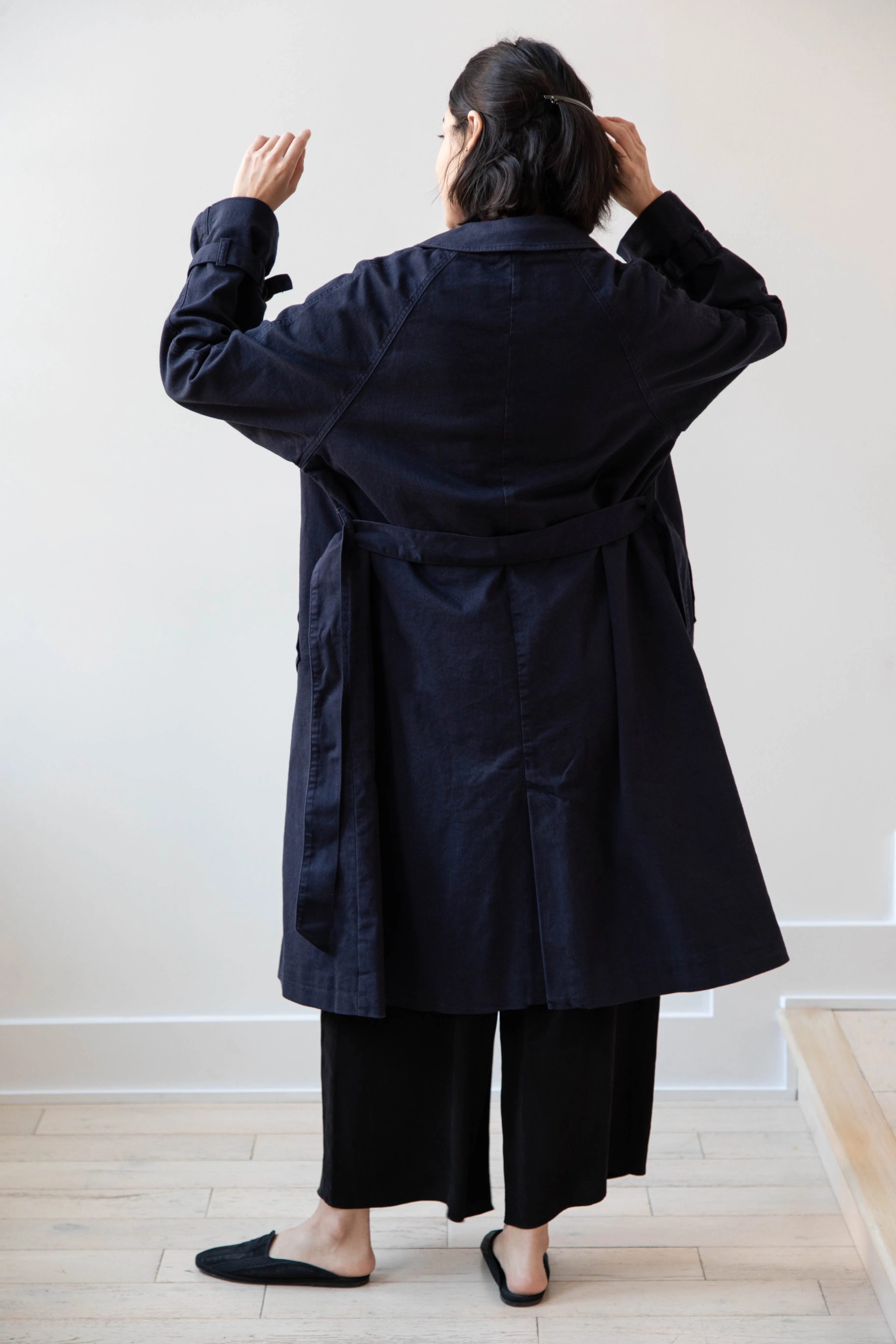 Polder | Amber Trench Coat in Night Blue