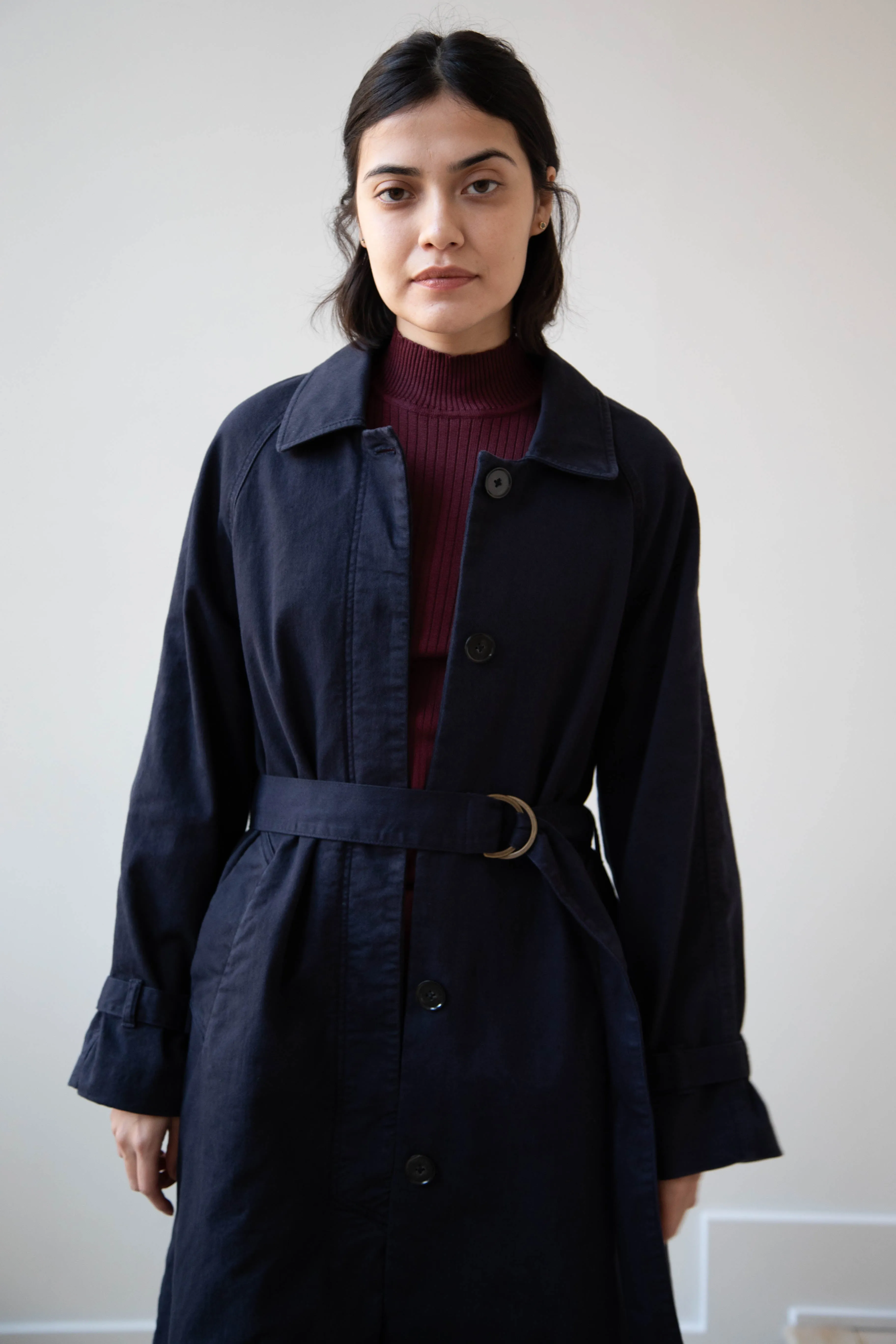 Polder | Amber Trench Coat in Night Blue