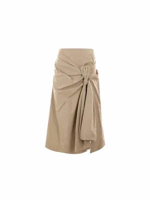 Poplin Midi Skirt