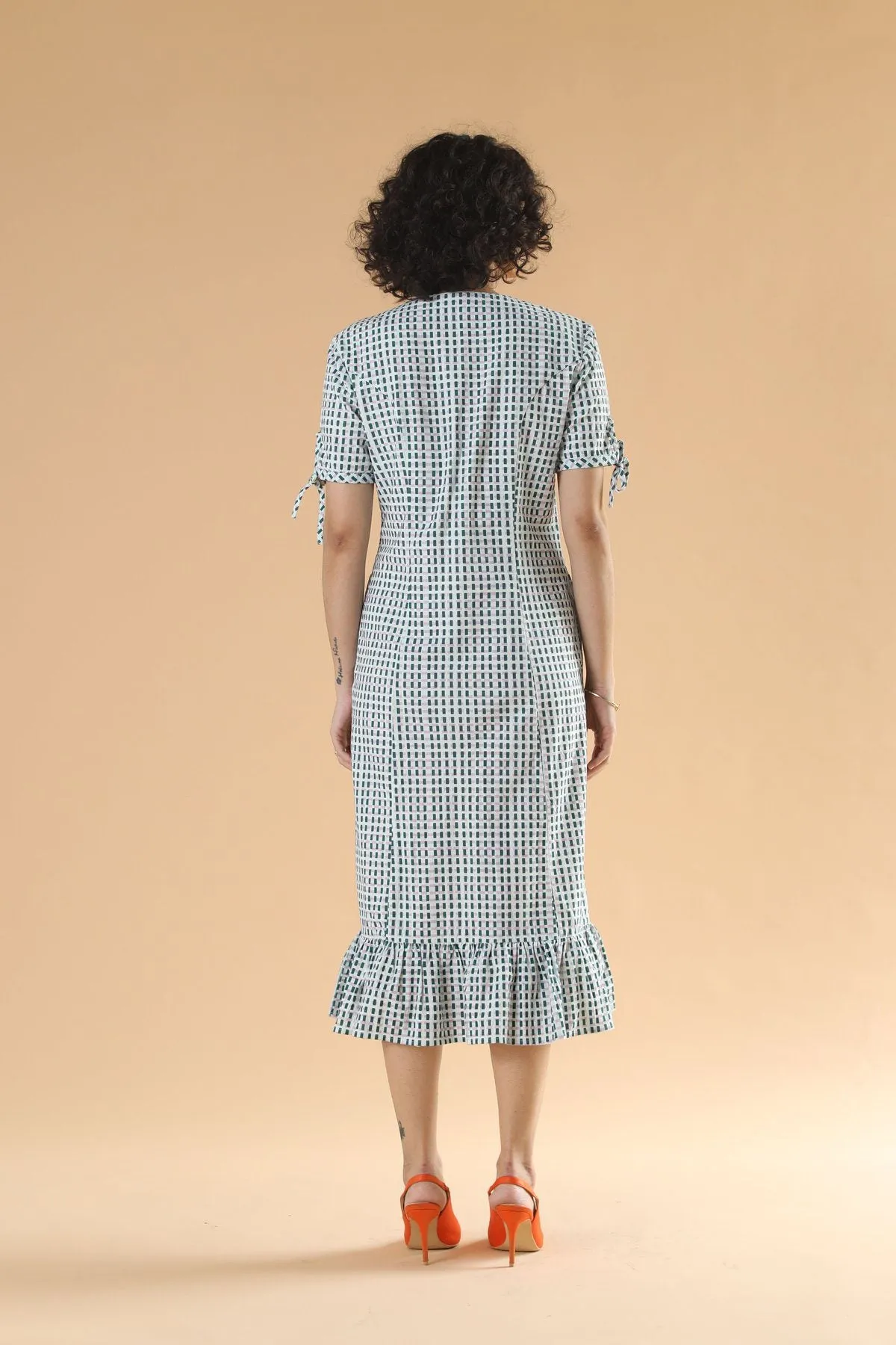 Pure Cotton Classic Checkered Dress