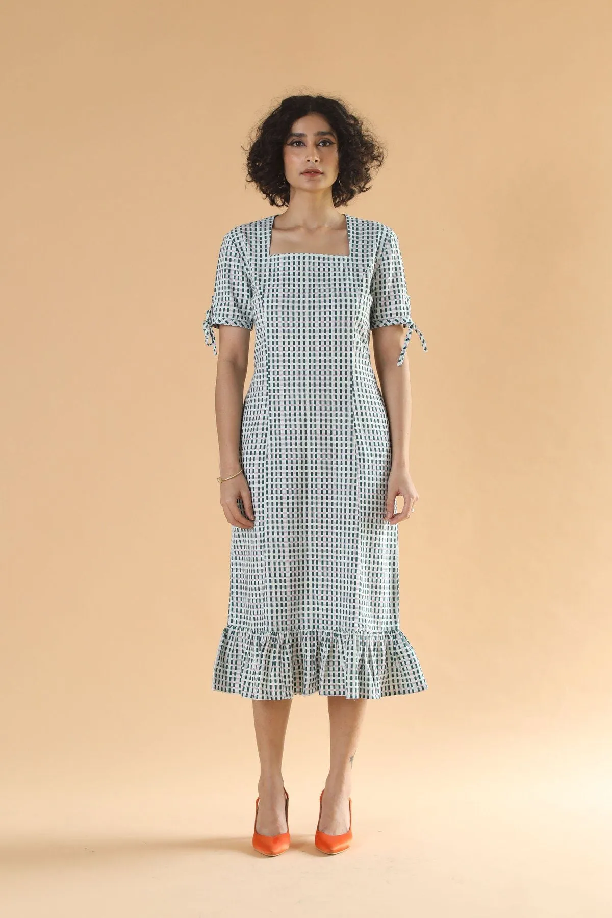 Pure Cotton Classic Checkered Dress