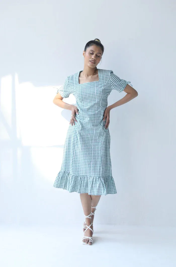 Pure Cotton Classic Checkered Dress