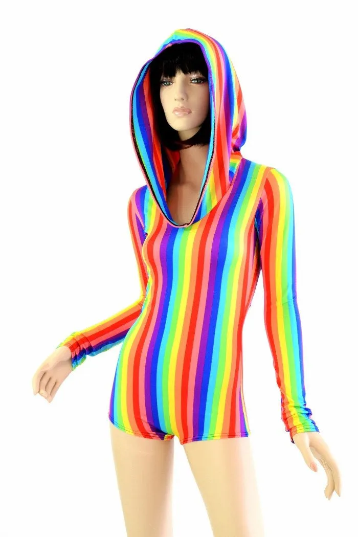 Rainbow Hoodie Romper