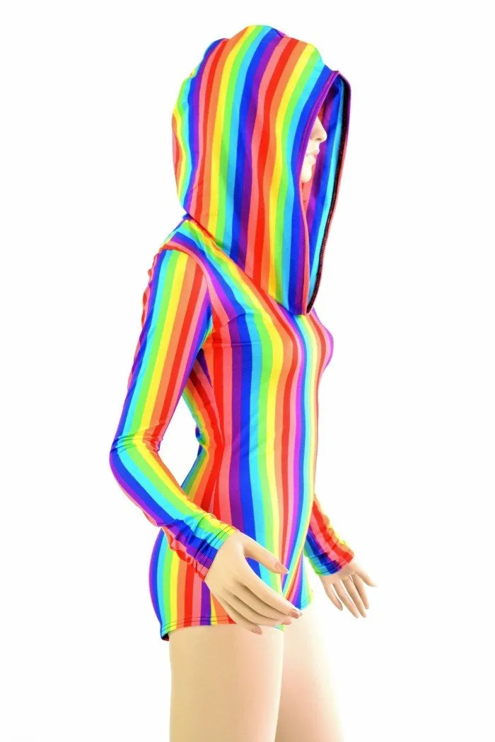 Rainbow Hoodie Romper