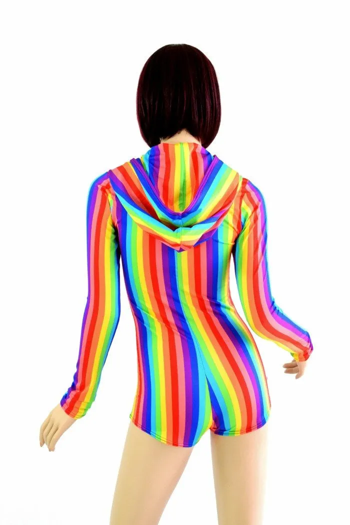 Rainbow Hoodie Romper