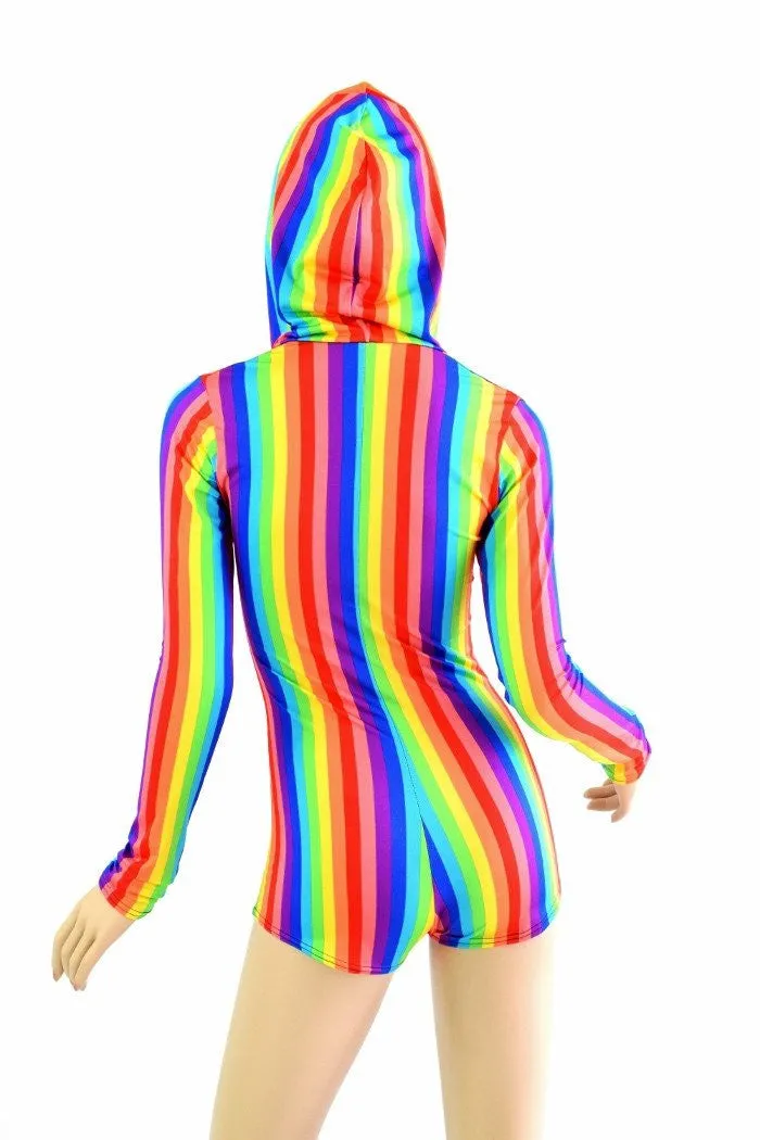 Rainbow Hoodie Romper