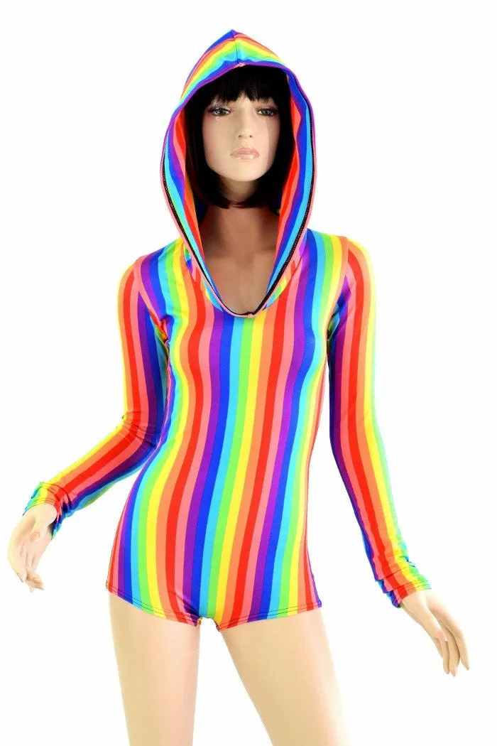 Rainbow Hoodie Romper