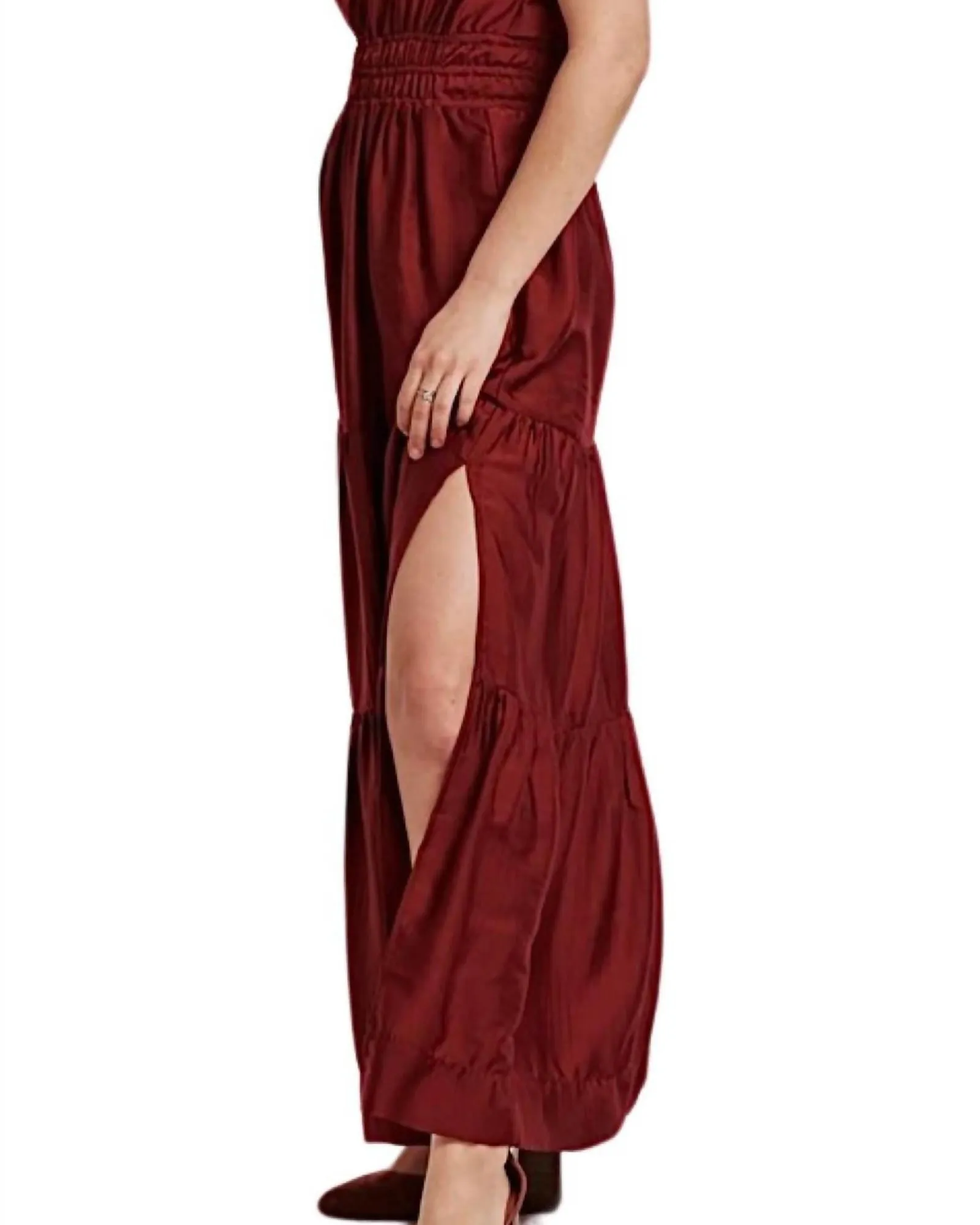 Reese Maxi Dress in Dark Cherry | Dark Cherry