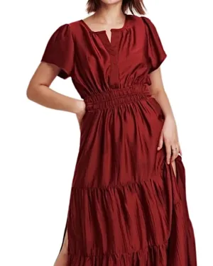 Reese Maxi Dress in Dark Cherry | Dark Cherry