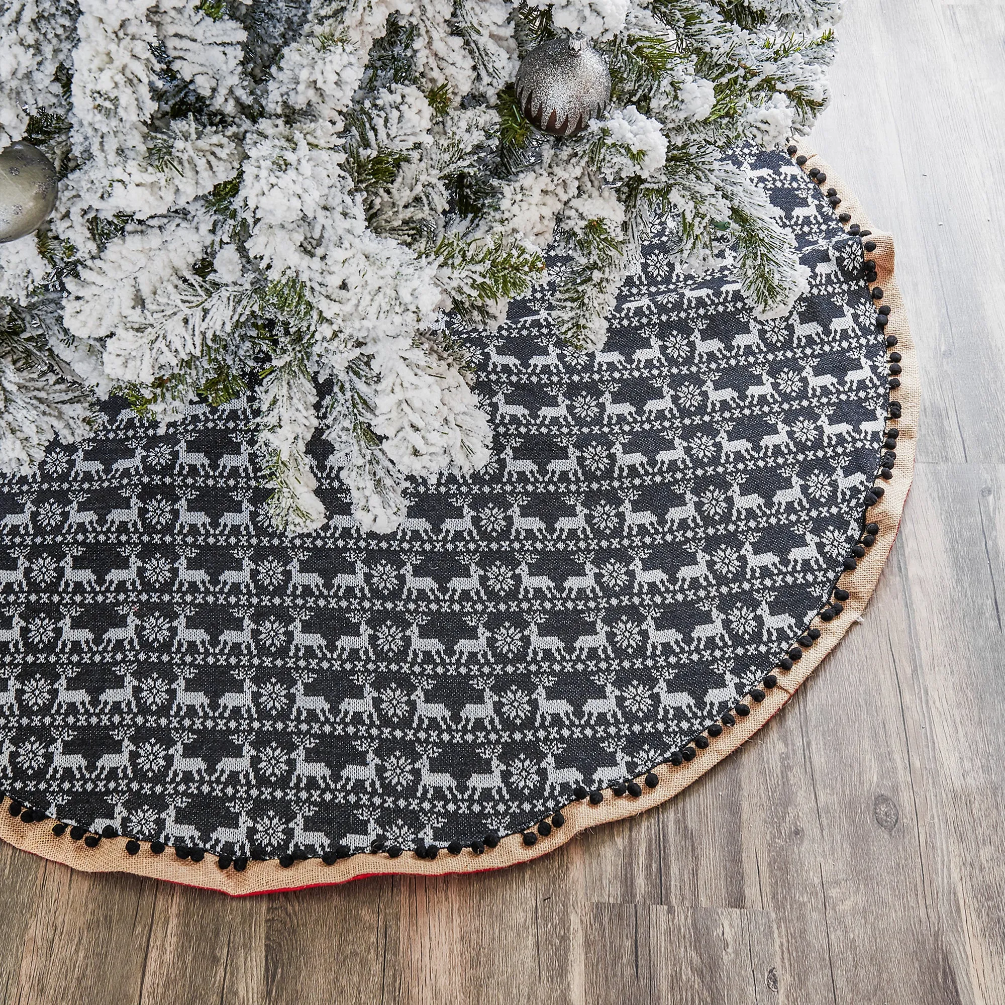 Reindeer Print Tree Skirt - 48"