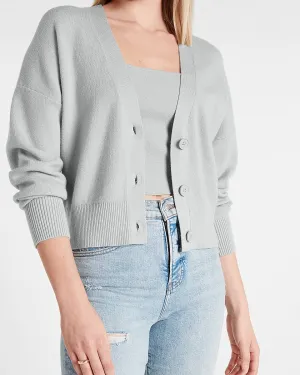 Relaxed Dolman Sleeve Cardigan in Puritan Gray