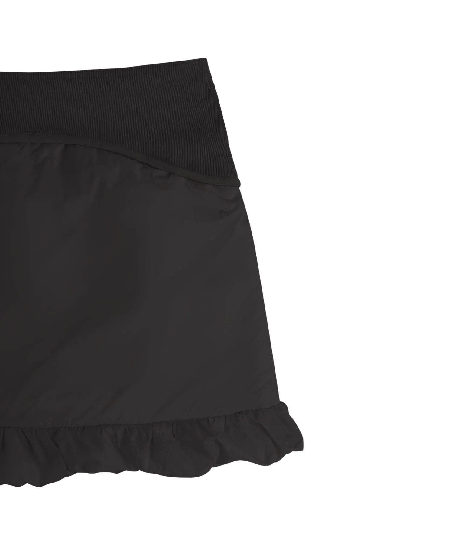 Reversible Midi Padded Skirt Black