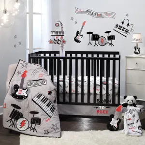 Rock Star 3-Piece Crib Bedding Set