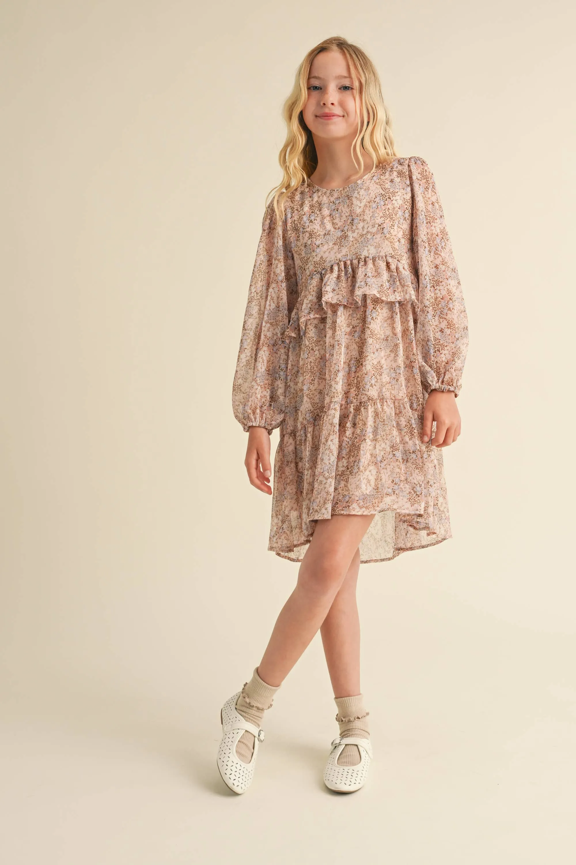 Ruffle Tiered Dress- Ditsy Floral