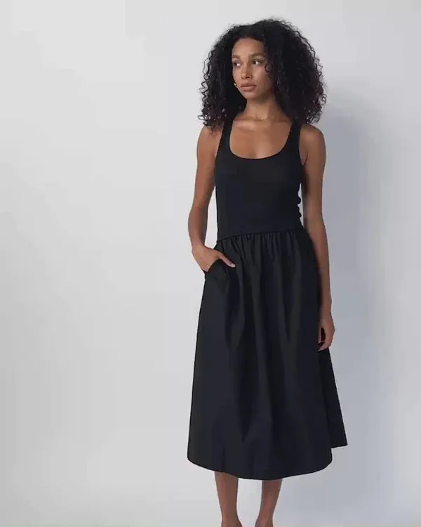 Sadelle Dress, Black