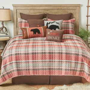 Saffron Plaid Quilt Set