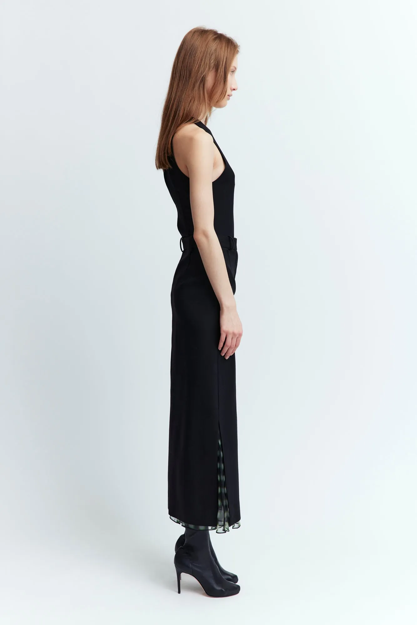 Samara Midi Skirt in Twill Tailoring