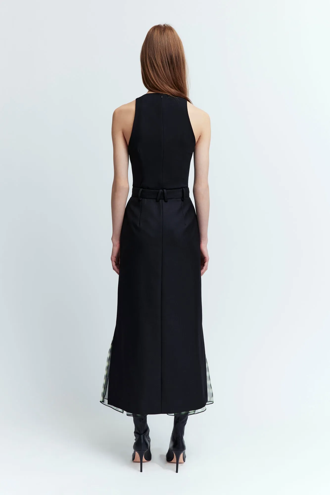 Samara Midi Skirt in Twill Tailoring