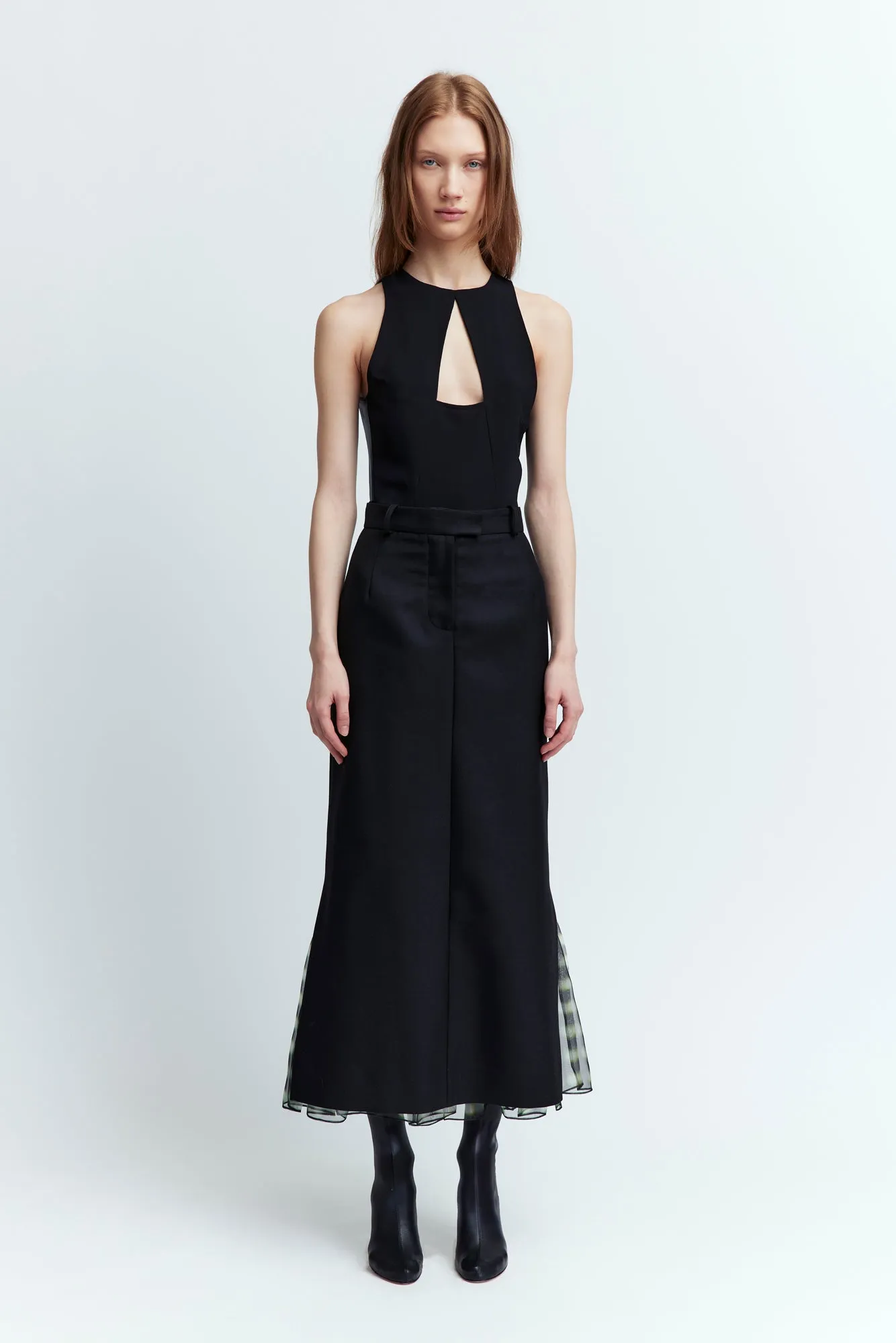 Samara Midi Skirt in Twill Tailoring