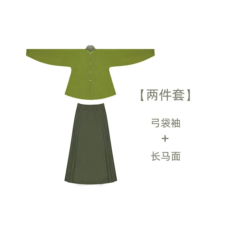 Sen Lin 森林 Forest Fairy Modernized Ming Dynasty Liling Top & Easy-Wear Mamian Set