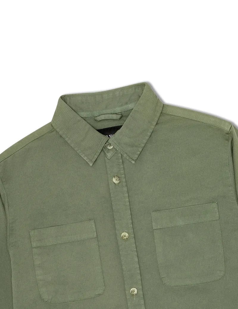 Simple | York Long Sleeve Shirt | Army